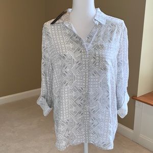 NWT Velvet Heart 💜 Button-Down Shirt